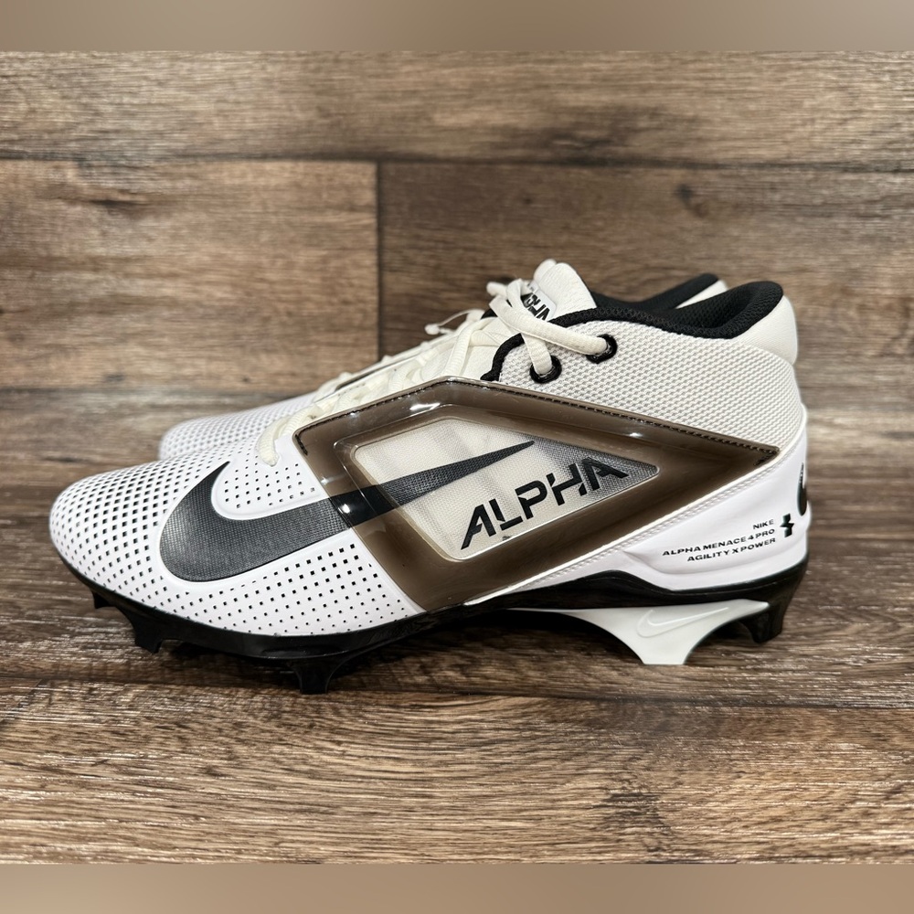 Nike Alpha Menace Pro 4 TD Football Cleats White HF4553-100 Men's Size 11 WIDE